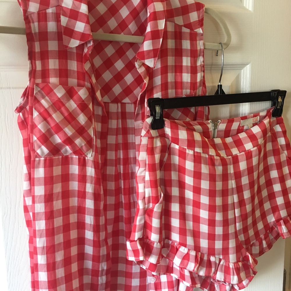 GIANNI BINI RED & WHITE ADORABLE PICNIC SET NWOT
